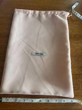 Miu Miu Pale Pink Drawstring Pouch